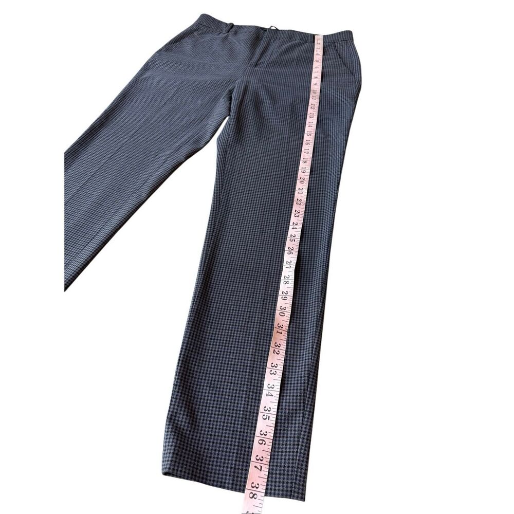 ZARA Woman Ankle Slim Straight Fine Plaid Dress Pants Size 10 - Picture 9 of 9